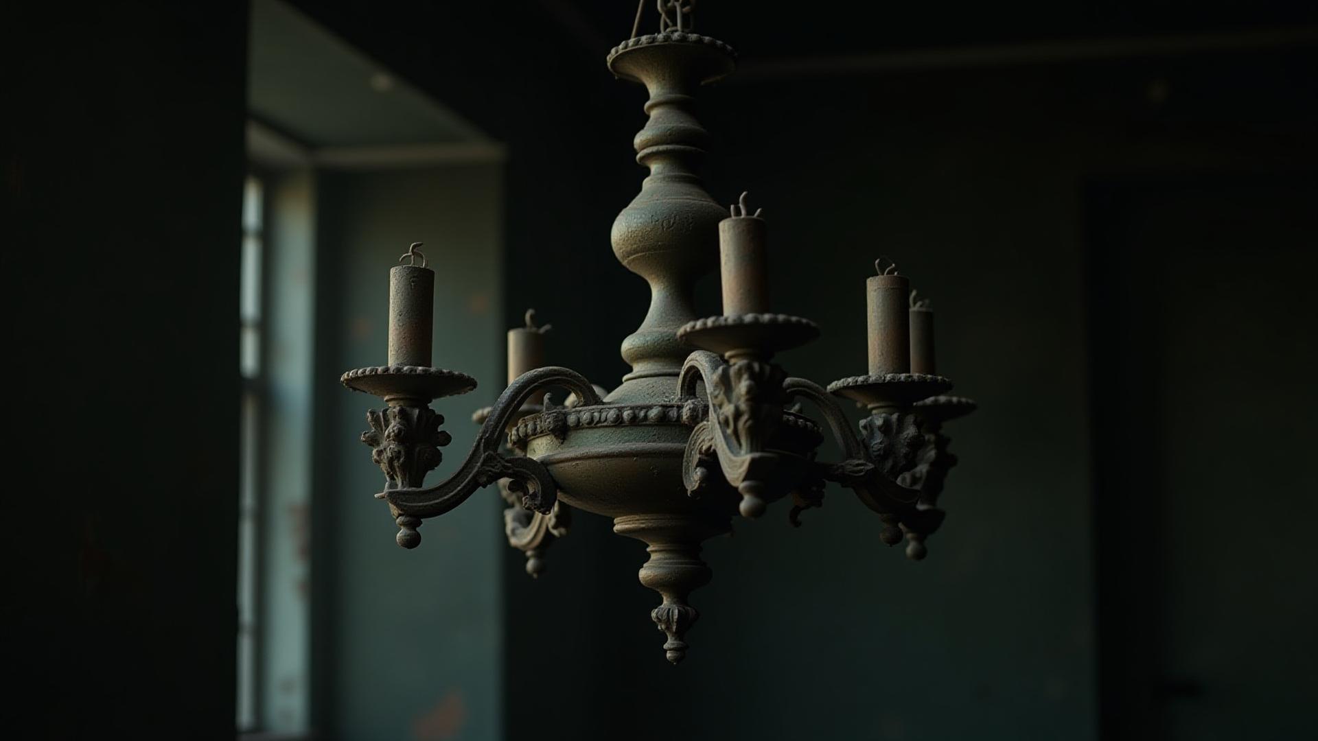 Pieza metálica histórica antes de la restauración, oxidada y deteriorada